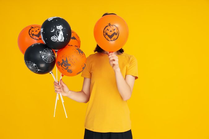 Concept of Halloween mood, Halloween vibes balloon