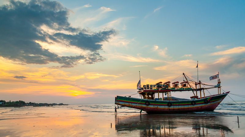 Fishing Boat On The Beach