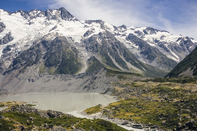 Beautiful landscape of mountains at New Zealand