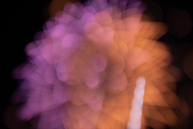Bright fireworks on night sky