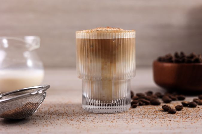Close Up Cappuccino Coffee