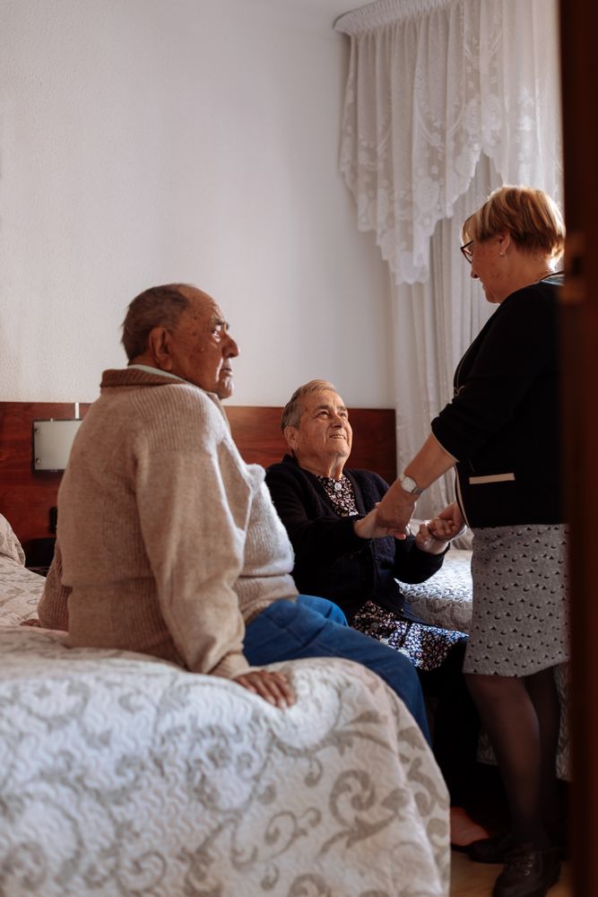 older woman serviced at home