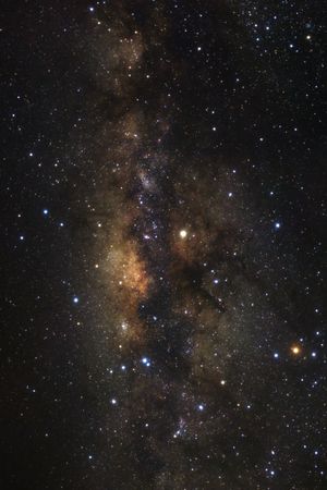 Milky way galaxy with stars and space dust in the universe