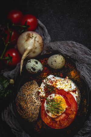 Homemade vegetable sandwich