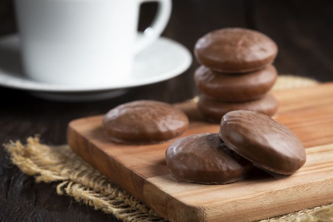 Brazilian honey cookies  with with chocolate - Pão de mel.