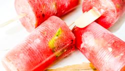 Summer dessert with watermelon