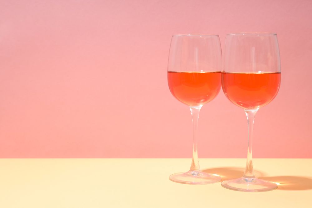 Cocktail in a glass on a light background