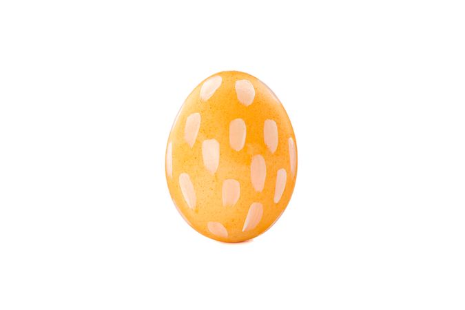 Decorative Easter egg isolated on light background. Festive tradition