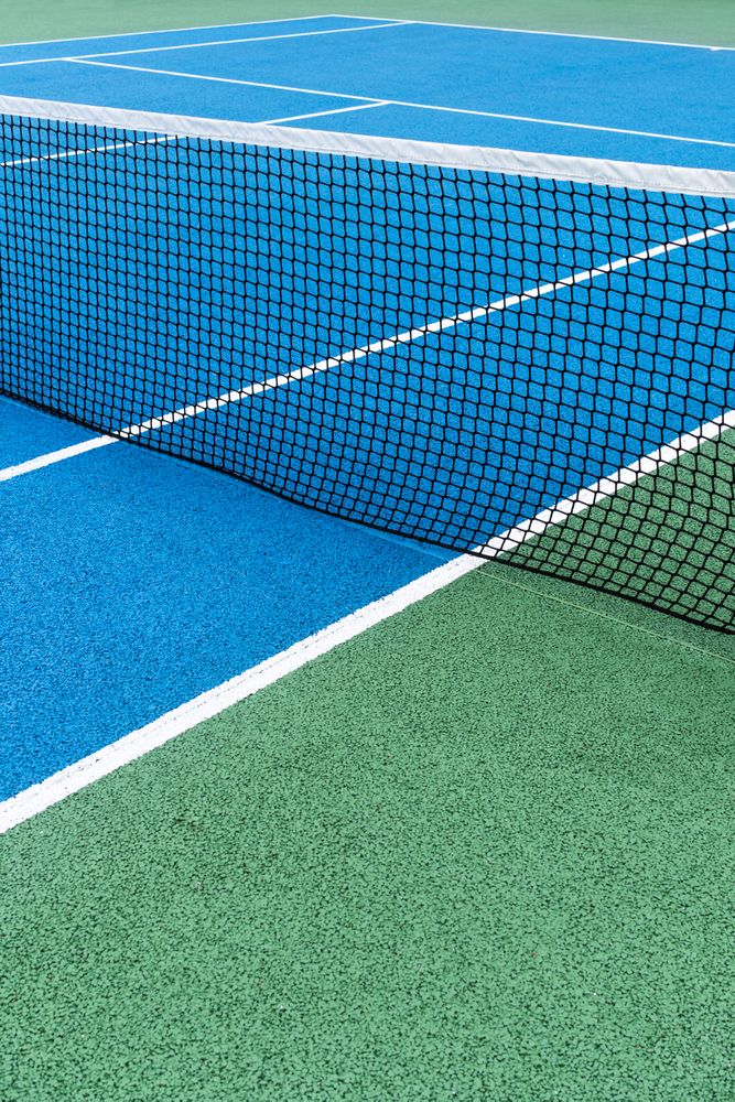 Blue Tennis court