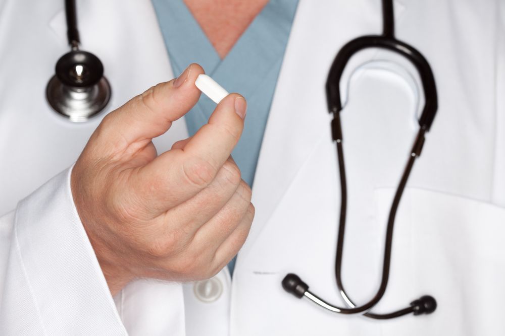 Male Doctor Abstract with Pill