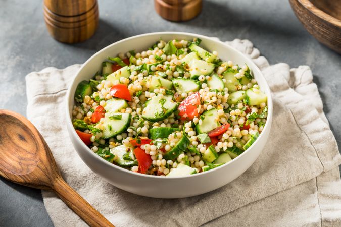 Healthy Homemade Mediterranean Couscous Salad