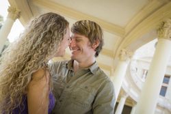 Loving Couple Portrait in the Park