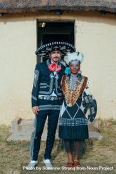 Charro Groom And Zulu Bride bDjlr5