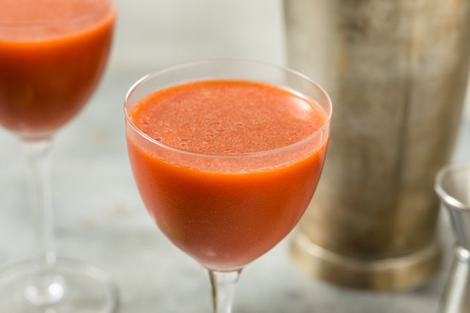 Cold Boozy Trinidad Sour Cocktail