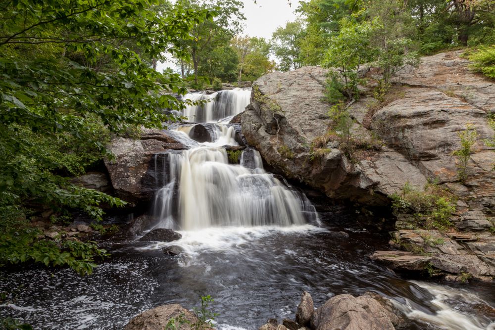 Chapman Falls in East Haddam, Connecticut