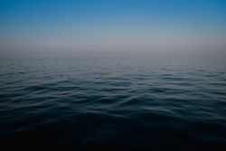 Calmed sea landscape