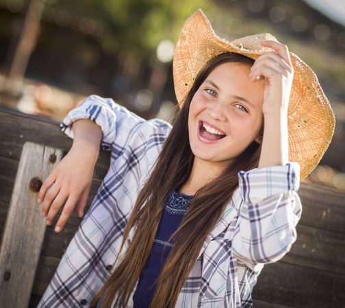 Preteen Portrait at the Rustic Pumpkin Patch