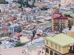 View of colorful Naples, Italy