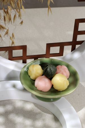 Honey-filled Rice Cake, Korean Food Songpyeon