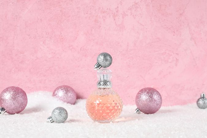 Concept of cosmetics, winter cosmetics, space for text