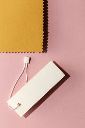 Cardboard labels for price or advertising