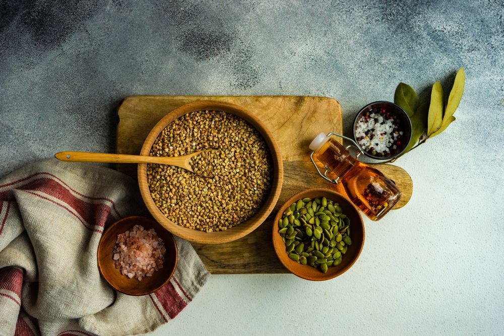 Raw ingredients for cooking fresh food