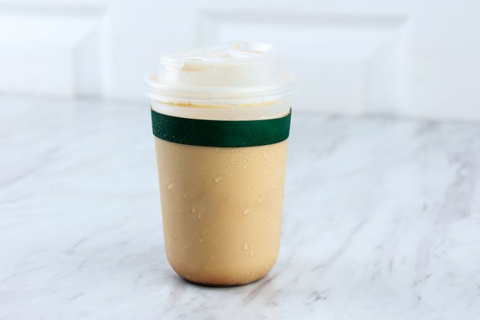 Es Kopi Susu or Iced Coffee Milk with Aren Sugar