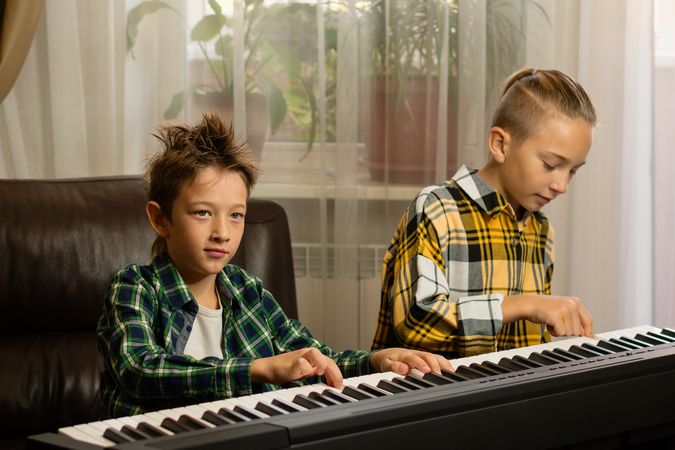 Brothers' Casual Piano Time
