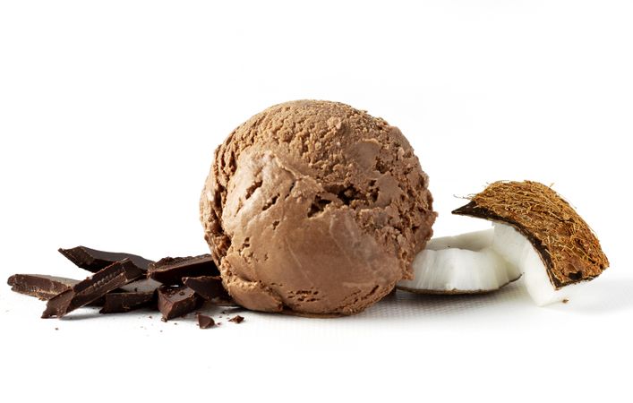 Coconut chocolate ice cream
