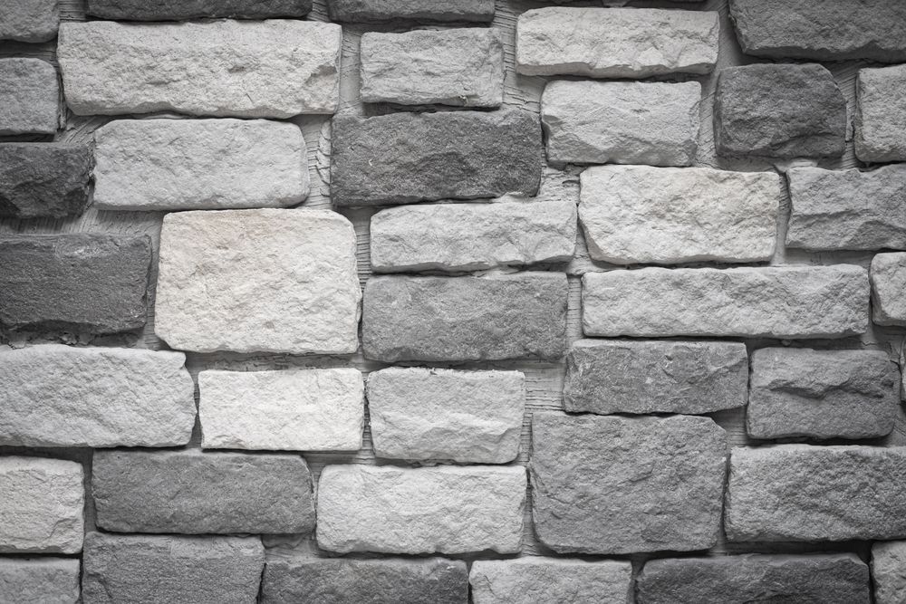 Grey brick wall texture background