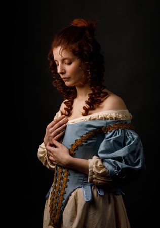 woman in medieval clothing