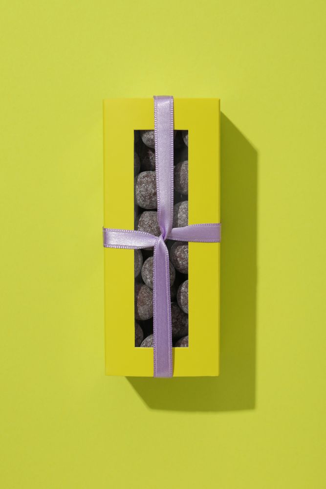 Concept of tasty food, chocolate, top view