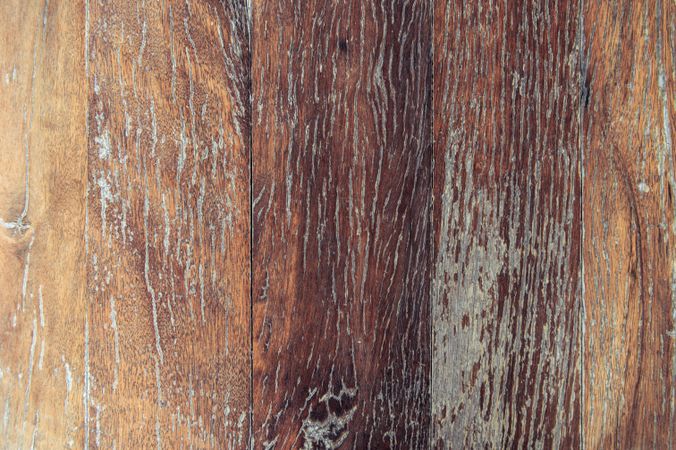 Rustic wooden board floor