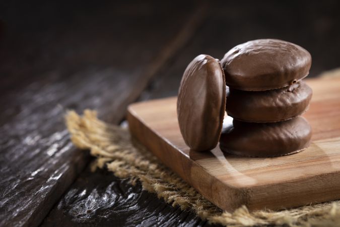 Brazilian honey cookies  with with chocolate - Pão de mel.