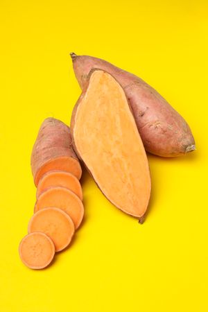 Sweet potato, concept of healthy food, vegetables