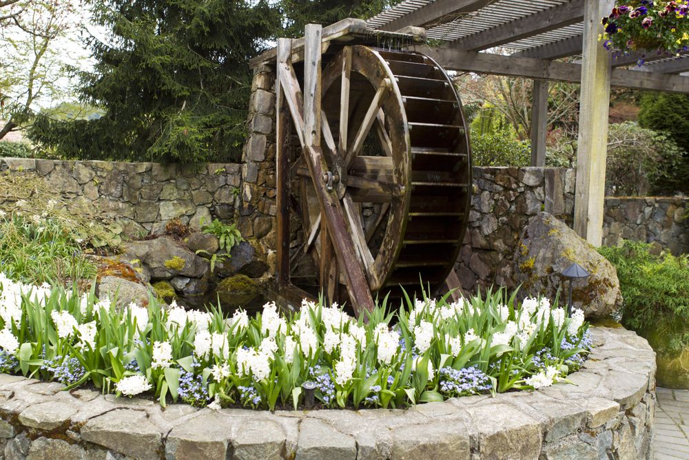 Old wooden water mill