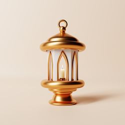 Lantern with lit candle