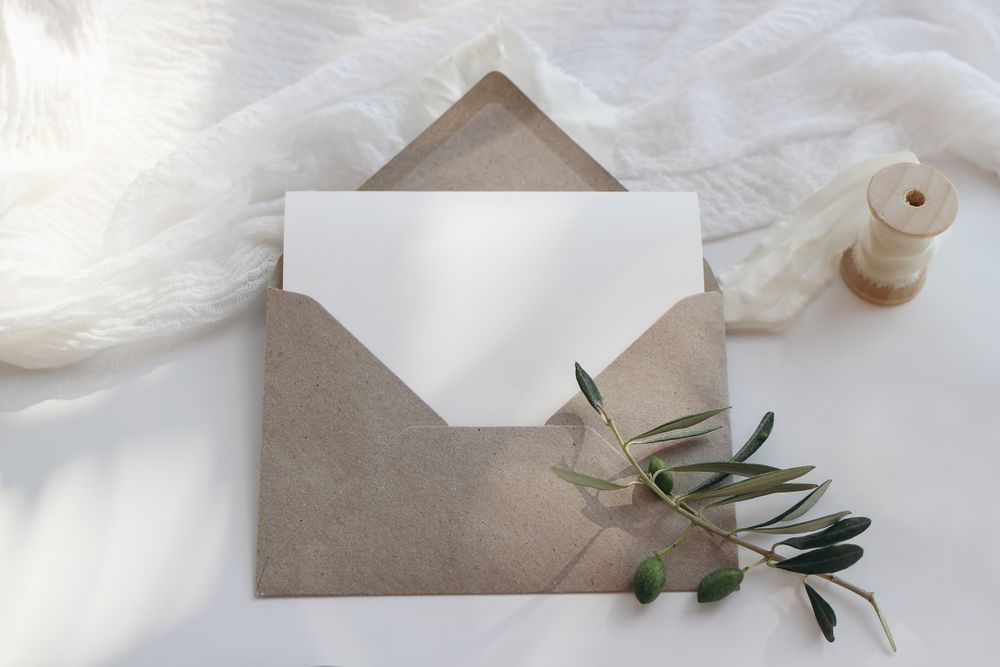 Summer stationery still life concept.