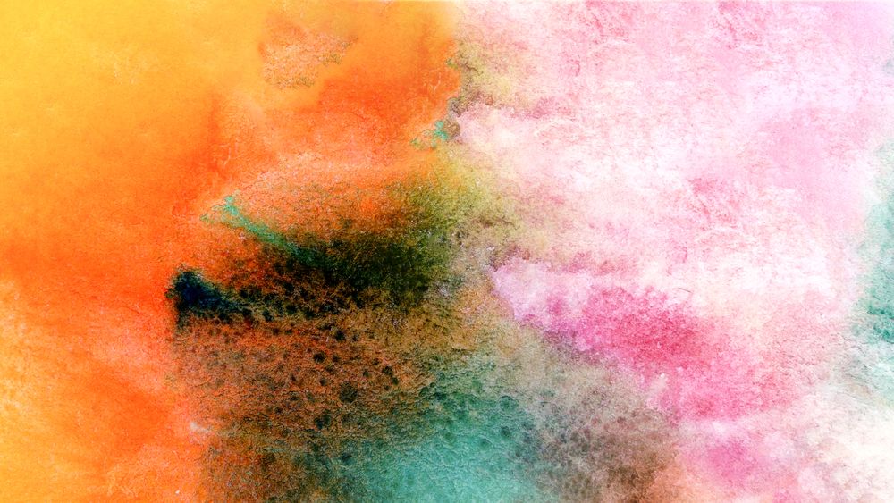 Abstract vibrant grunge watercolor background