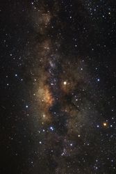 Milky way galaxy with stars and space dust in the universe