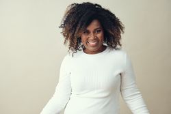 Portrait of happy confident Black woman