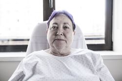 Mature woman hospitalized