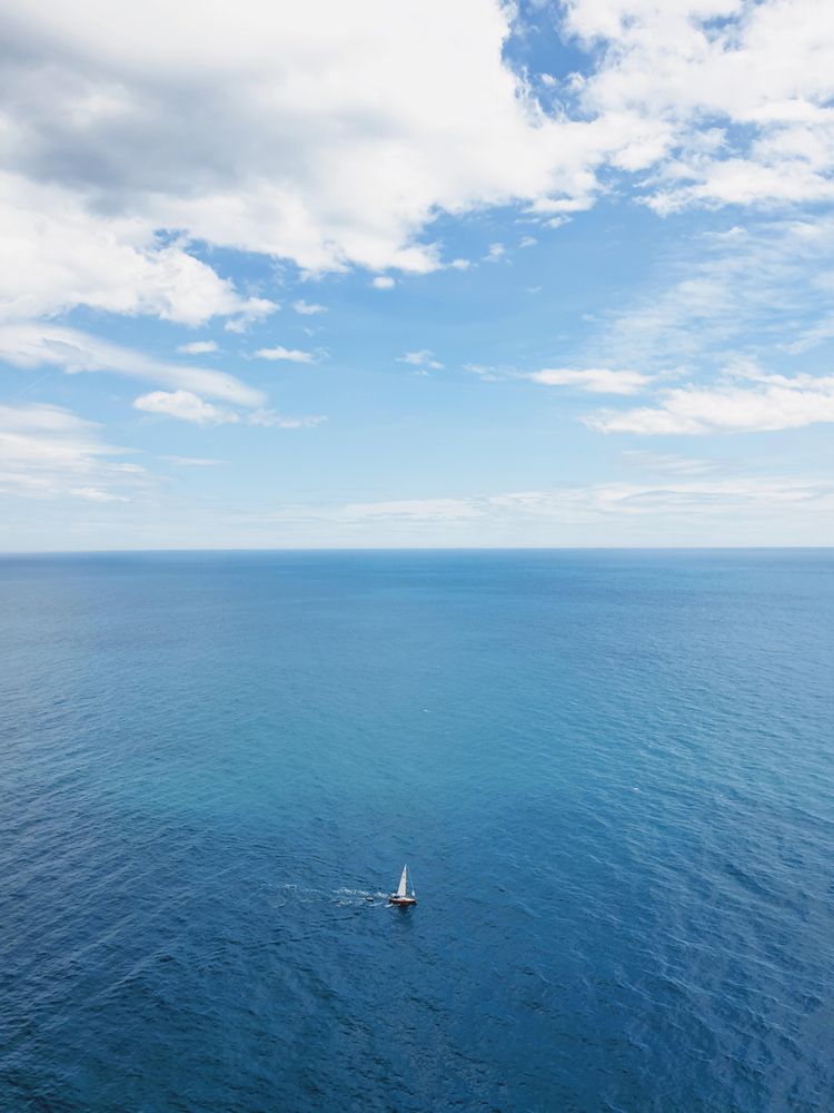 Boat on water in Xàbia, Comunidad Valenciana, Spain 
