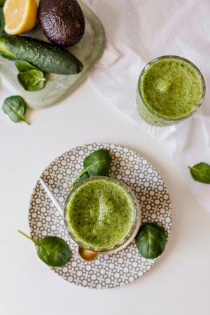 Healthy green smoothie detox