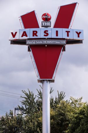 Sign for The Varsity drive-in restaurant