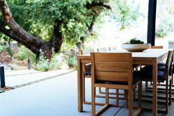 Outdoor dining table
