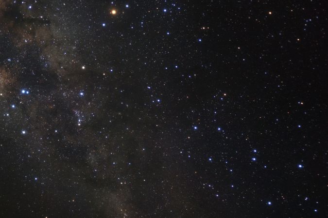 Milky way galaxy with stars and space dust in the universe