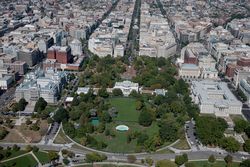 Aerial view of Lafayette Square Washington, D.C. 4ZeaA5