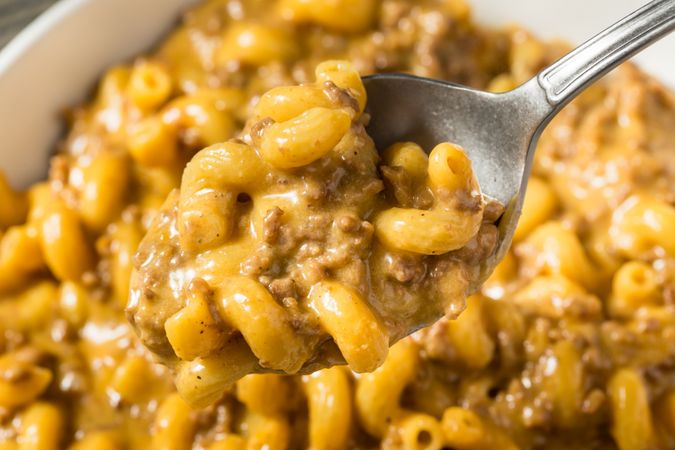Homemade Chili Mac and Cheese Bake