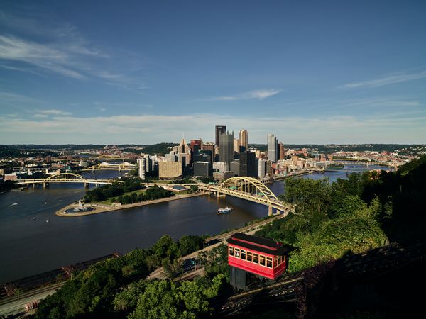 Downtown cityscape from the Duquesne Incline   Pittsburgh, Pennsylvania